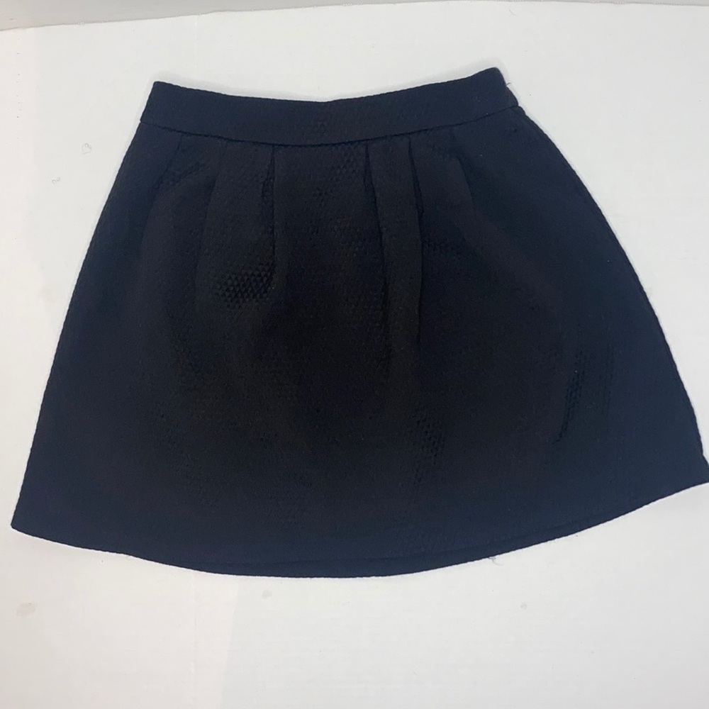Black Mini Skirt - Hinge - XS